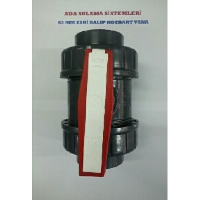 63 mm PVC KÜRESEL VANA YAPIŞTIRMA ESKİ KALIP